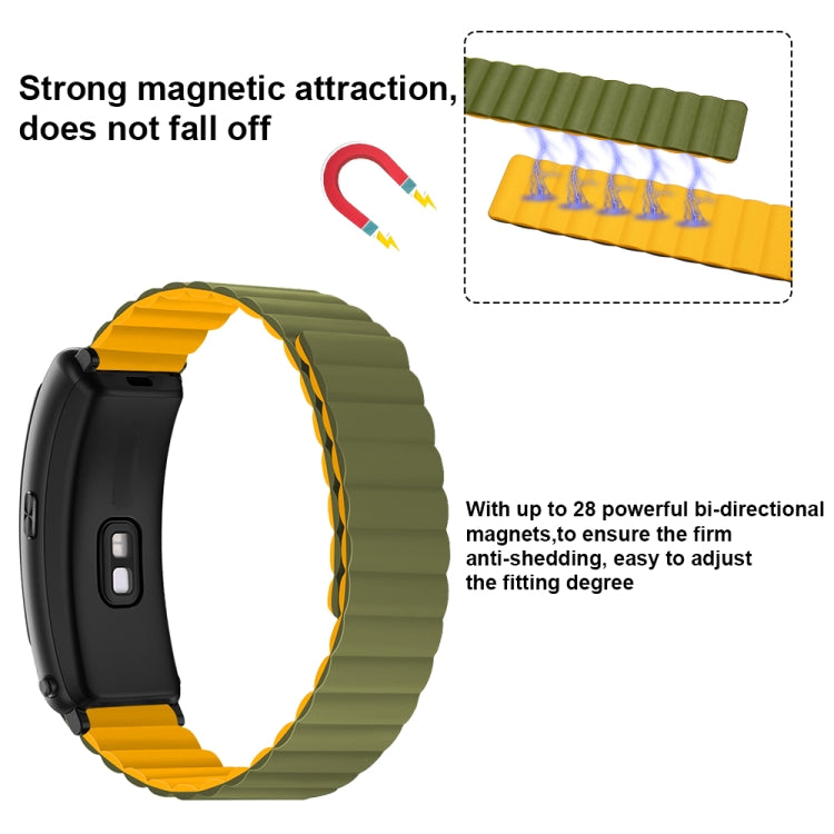 For Fitbit Charge 2 Silicone Magnetic Watch Band(Black) - Watch Bands by buy2fix | Online Shopping UK | buy2fix