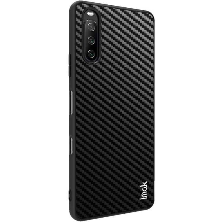 For Sony Xperia 10 III imak LX-5 Series PC + TPU Case with Screen Protector(Carbon Fiber Texture) - Sony Cases by imak | Online Shopping UK | buy2fix