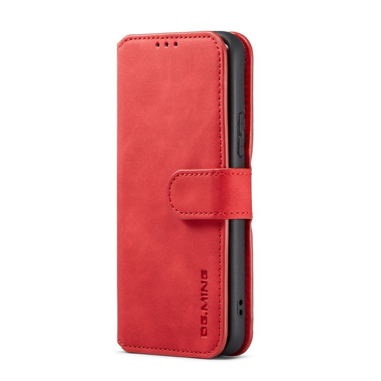 For Samsung Galaxy S22 DG.MING Retro Oil Side Horizontal Flip Leather Case with Holder & Card Slots & Wallet(Red) - Galaxy S22 5G Cases by DG.MING | Online Shopping UK | buy2fix