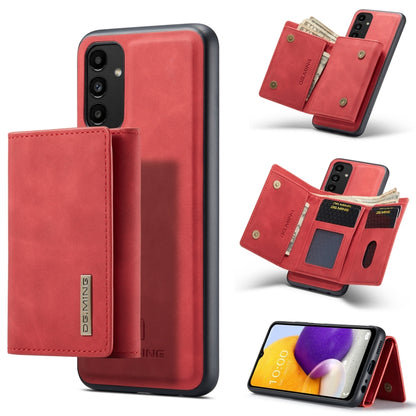 For Samsung Galaxy A13 4G DG.MING M1 Series 3-Fold Multi Card Wallet  Phone Case(Red) - Galaxy Phone Cases by DG.MING | Online Shopping UK | buy2fix