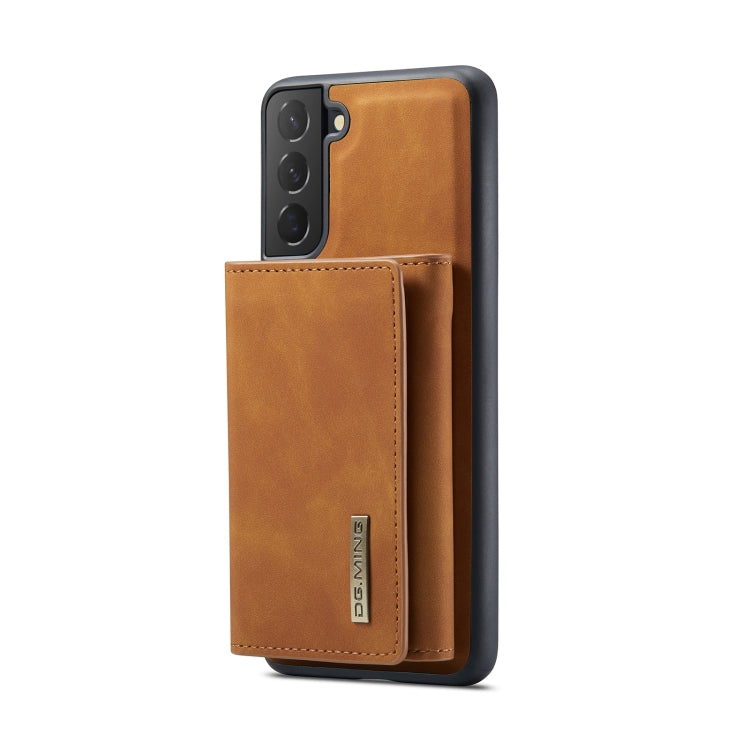 For Samsung Galaxy S22+ 5G DG.MING M1 Series 3-Fold Multi Card Wallet Phone Case(Brown) - Galaxy S22+ 5G Cases by DG.MING | Online Shopping UK | buy2fix