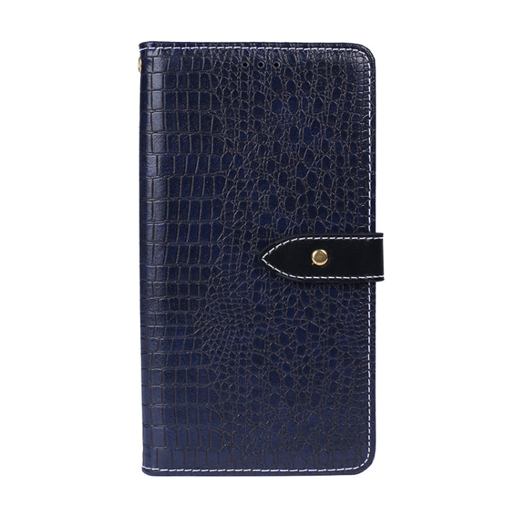 For Ulefone Note 12P idewei Crocodile Texture Horizontal Flip Phone Leather Phone Case(Dark Blue) - Ulefone Cases by idewei | Online Shopping UK | buy2fix