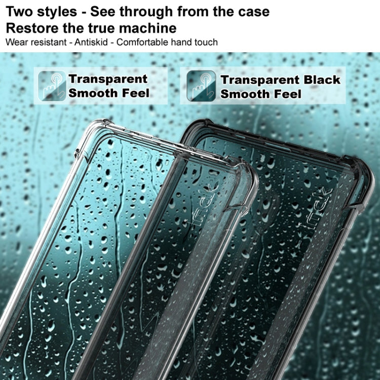 For Samsung Galaxy S22 5G imak TPU Phone Case with Screen Protector(Transparent Black) - Galaxy S22 5G Cases by imak | Online Shopping UK | buy2fix