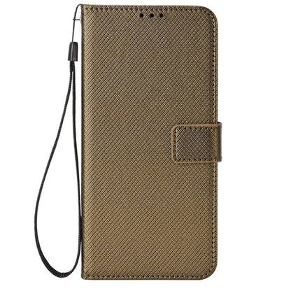 For Doogee S59 / S59 Pro Diamond Texture Leather Phone Case(Brown) - Doogee Cases by buy2fix | Online Shopping UK | buy2fix