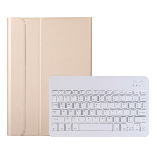AK16 Lambskin Texture Bluetooth Keyboard Leather Case For Lenovo Tab 6 5G 10.3 inch(Gold) - Lenovo Keyboard by buy2fix | Online Shopping UK | buy2fix