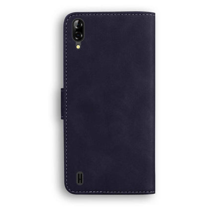 For Blackview A60 Skin Feel Pure Color Flip Leather Phone Case(Black) - More Brand by buy2fix | Online Shopping UK | buy2fix