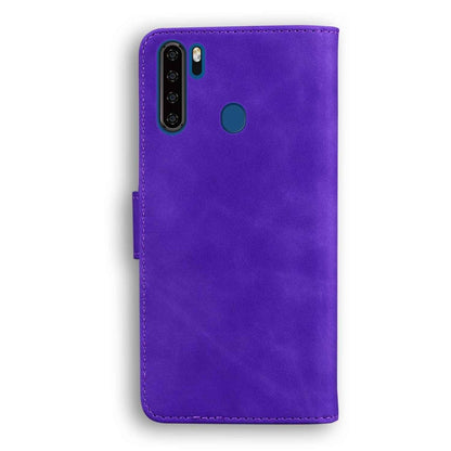 For Blackview A80 Pro Skin Feel Pure Color Flip Leather Phone Case(Purple) - More Brand by buy2fix | Online Shopping UK | buy2fix