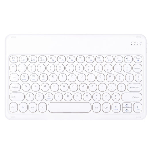 X4 Universal Round Keys Panel Spray Color Bluetooth Keyboard(White) - Universal Keyboard by buy2fix | Online Shopping UK | buy2fix