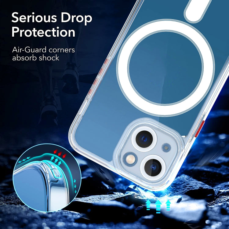 For iPhone 13 mini Cat-eye TPU + Acrylic Magsafe Phone Case (Blue) - iPhone 13 mini Cases by buy2fix | Online Shopping UK | buy2fix