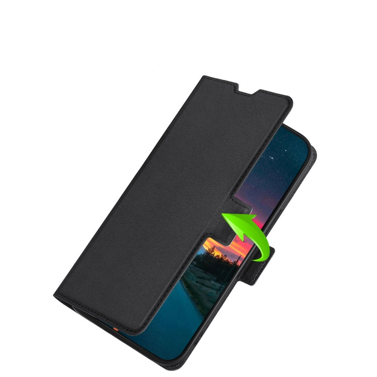 For Blackview A55 Pro Ultra-thin Voltage Side Buckle PU + TPU Leather Phone Case(Black) - More Brand by buy2fix | Online Shopping UK | buy2fix