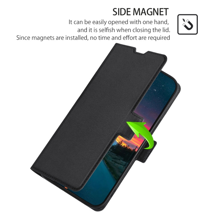 For Blackview A55 Pro Ultra-thin Voltage Side Buckle PU + TPU Leather Phone Case(Black) - More Brand by buy2fix | Online Shopping UK | buy2fix