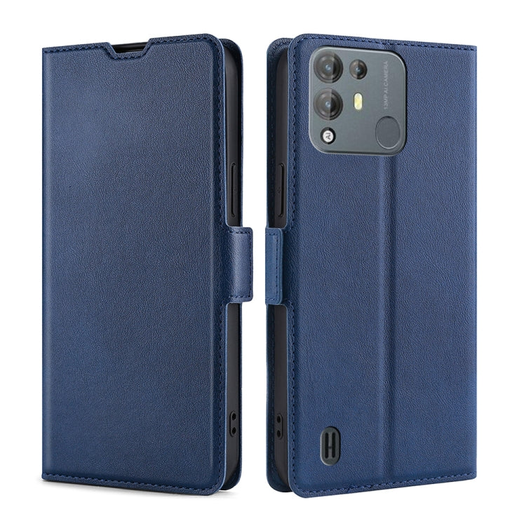 For Blackview A55 Pro Ultra-thin Voltage Side Buckle PU + TPU Leather Phone Case(Blue) - More Brand by buy2fix | Online Shopping UK | buy2fix