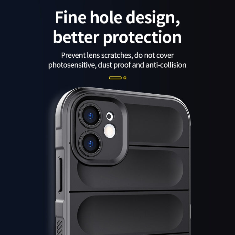 For iPhone 12 Pro Magic Shield TPU + Flannel Phone Case(Black) - iPhone 12 / 12 Pro Cases by buy2fix | Online Shopping UK | buy2fix