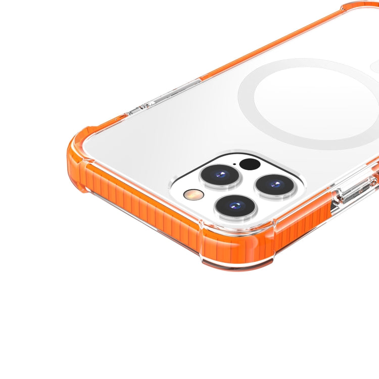 For iPhone 13 Pro Magsafe Magnetic Acrylic Shockproof Phone Case (Orange) - iPhone 13 Pro Cases by buy2fix | Online Shopping UK | buy2fix