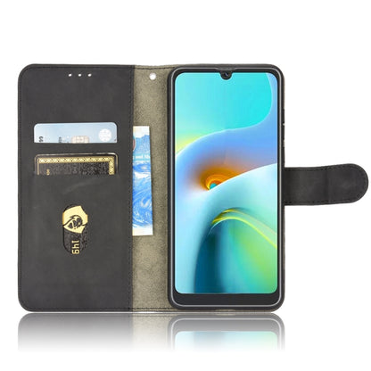 For Blackview A50 Skin Feel Magnetic Flip Leather Phone Case(Black) - More Brand by buy2fix | Online Shopping UK | buy2fix