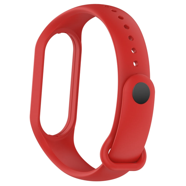 For Xiaomi Mi Band 7 / 7NFC / 6 / 6 NFC / 5 / 5 NFC / Amazfit Band 5 Official Silicone Watch Band(Red) - Watch Bands by buy2fix | Online Shopping UK | buy2fix