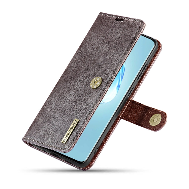 For Galaxy S20 Ultra DG.MING Crazy Horse Texture Flip Detachable Magnetic Leather Case with Holder & Card Slots & Wallet(Grey) - Galaxy Phone Cases by DG.MING | Online Shopping UK | buy2fix