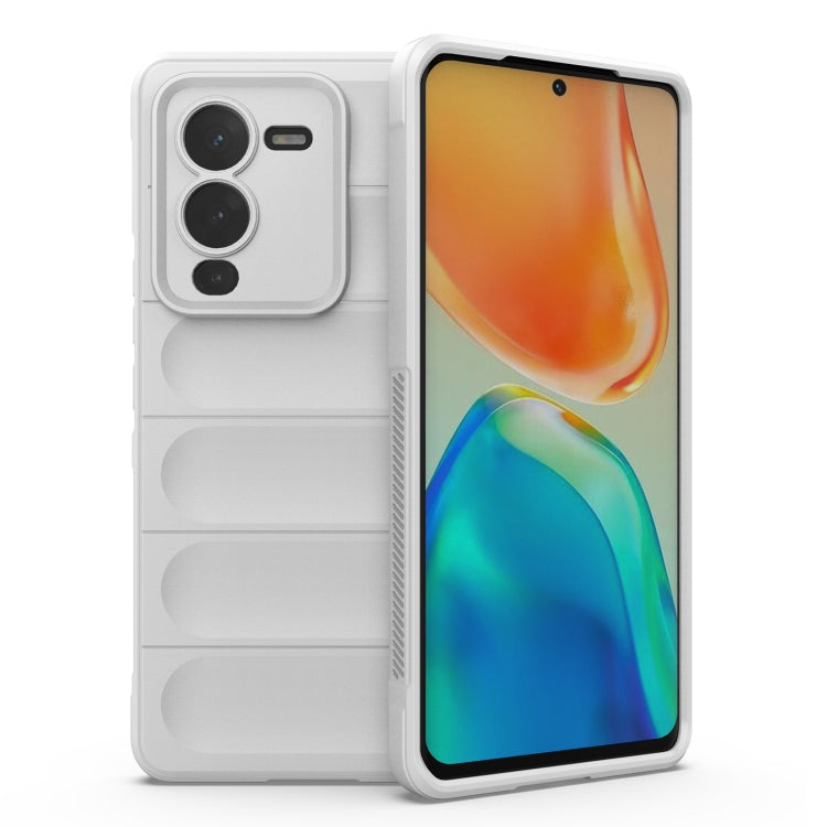 For vivo S15 Pro 5G Magic Shield TPU + Flannel Phone Case(White) - vivo Cases by buy2fix | Online Shopping UK | buy2fix