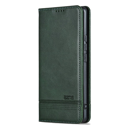 For vivo X100 AZNS Magnetic Calf Texture Leather Phone Case(Dark Green) - X100 Cases by AZNS | Online Shopping UK | buy2fix