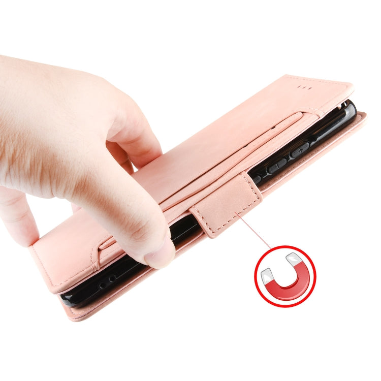 For Blackview A50 Skin Feel Calf Pattern Leather Phone Case(Pink) - More Brand by buy2fix | Online Shopping UK | buy2fix