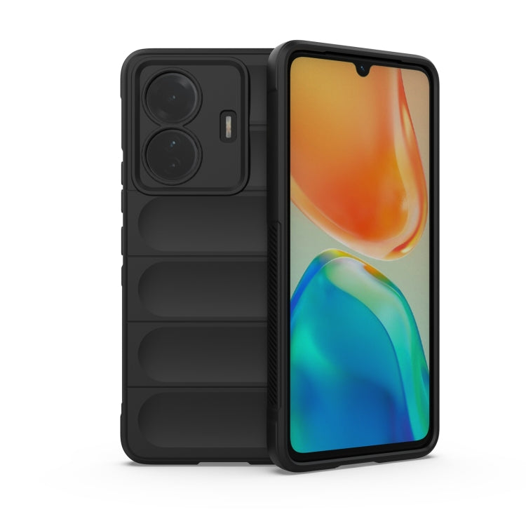 For vivo s15e Magic Shield TPU + Flannel Phone Case(Black) - vivo Cases by buy2fix | Online Shopping UK | buy2fix