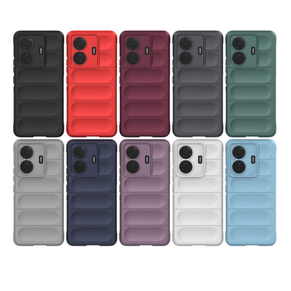 For vivo s15e Magic Shield TPU + Flannel Phone Case(Light Blue) - vivo Cases by buy2fix | Online Shopping UK | buy2fix