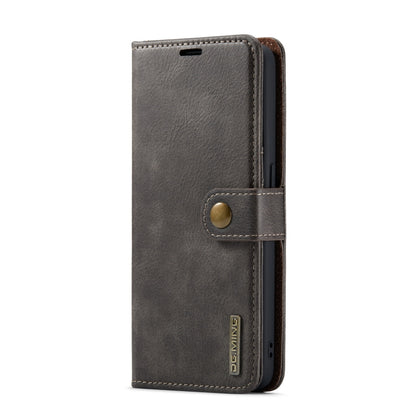 For OnePlus Nord N20 5G DG.MING Crazy Horse Texture Detachable Magnetic Leather Phone Case(Grey) - OnePlus Cases by DG.MING | Online Shopping UK | buy2fix