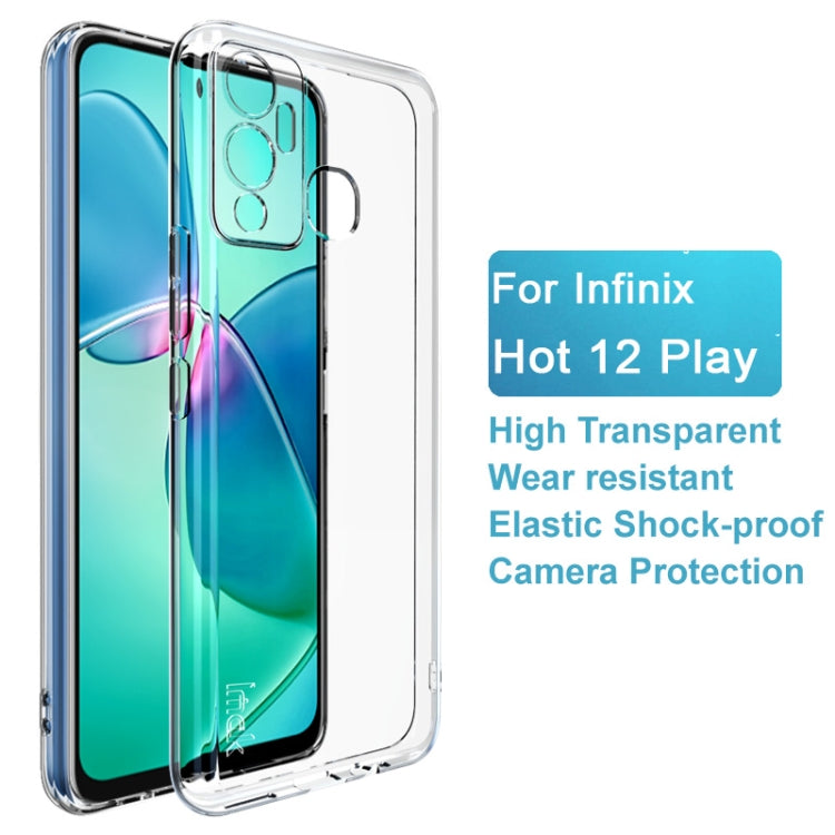 For Infinix Hot 12 Play IMAK UX-5 Series Shockproof TPU Phone Case(Transparent) - Infinix Cases by imak | Online Shopping UK | buy2fix