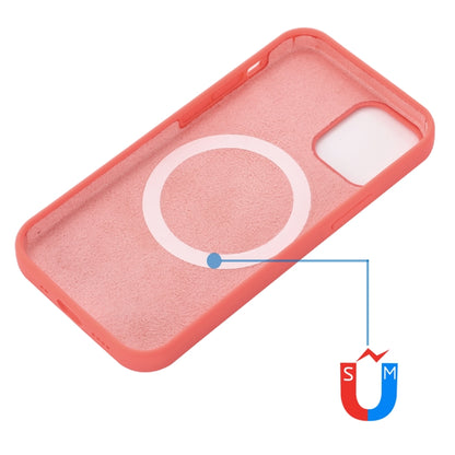 For iPhone 14 Shockproof Silicone Magsafe Case (Pink Orange) - iPhone 14 Cases by buy2fix | Online Shopping UK | buy2fix