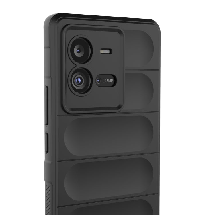 For vivo iQOO 10 Pro 5G Magic Shield TPU + Flannel Phone Case(Grey) - vivo Cases by buy2fix | Online Shopping UK | buy2fix