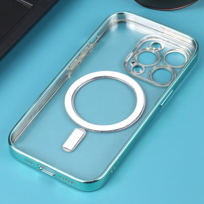 For iPhone 11 Pro MagSafe Electroplating Straight TPU Phone Case(Green) - iPhone 11 Pro Cases by buy2fix | Online Shopping UK | buy2fix