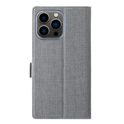 For iPhone 14 Pro ViLi K Series Dual-side Buckle Magsafe Leather Phone Case(Grey) - iPhone 14 Pro Cases by ViLi | Online Shopping UK | buy2fix