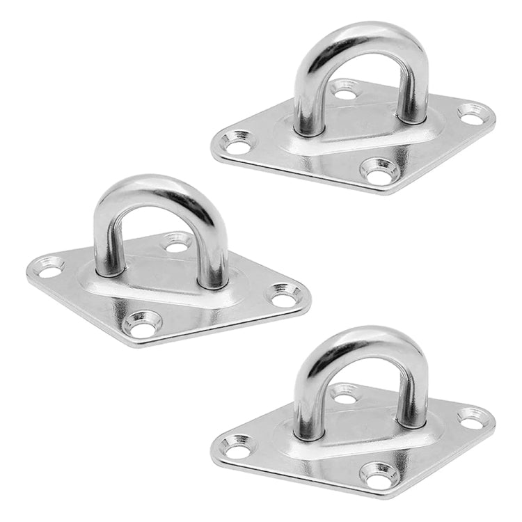 3 PCS 8mm 316 Stainless Steel Ship Diamond Door Hinges Buckle - Marine Accessories & Parts by buy2fix | Online Shopping UK | buy2fix