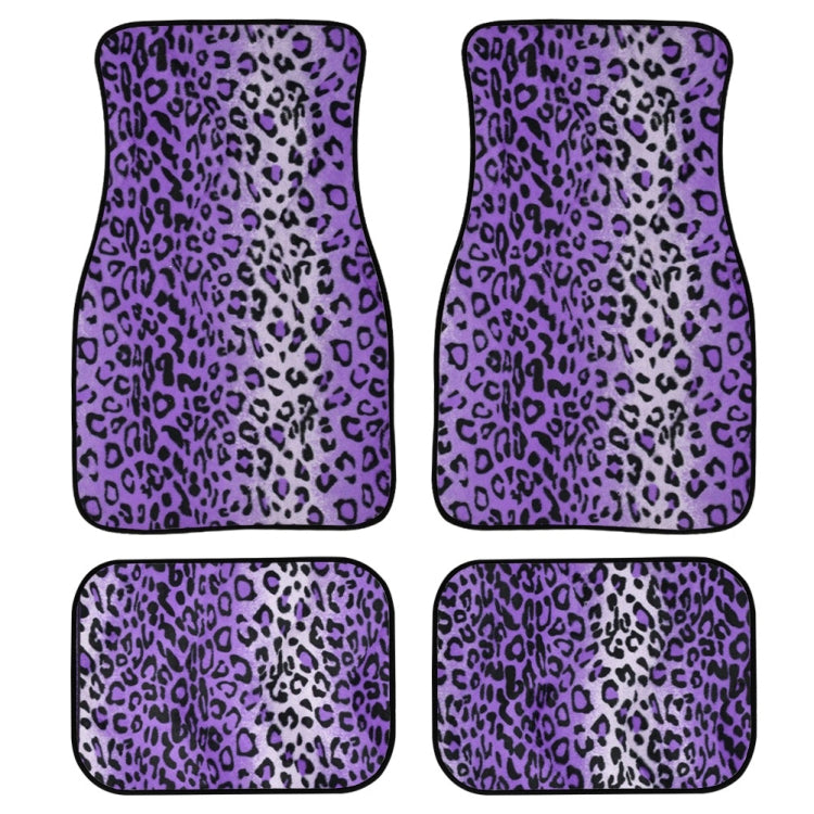 4 in 1 Leopard Print Universal Printing Auto Car Floor Mats Set, Style:HN1408GP - Floor Mats by buy2fix | Online Shopping UK | buy2fix