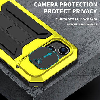 For iPhone 14 R-JUST Shockproof Life Waterproof Dust-proof Case (Yellow) - iPhone 14 Cases by R-JUST | Online Shopping UK | buy2fix