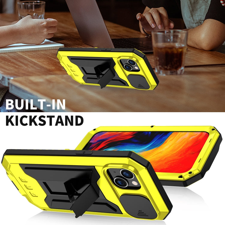 For iPhone 14 R-JUST Shockproof Life Waterproof Dust-proof Case (Yellow) - iPhone 14 Cases by R-JUST | Online Shopping UK | buy2fix