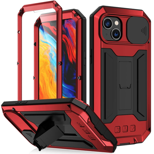 For iPhone 14 R-JUST Shockproof Life Waterproof Dust-proof Case (Red) - iPhone 14 Cases by R-JUST | Online Shopping UK | buy2fix