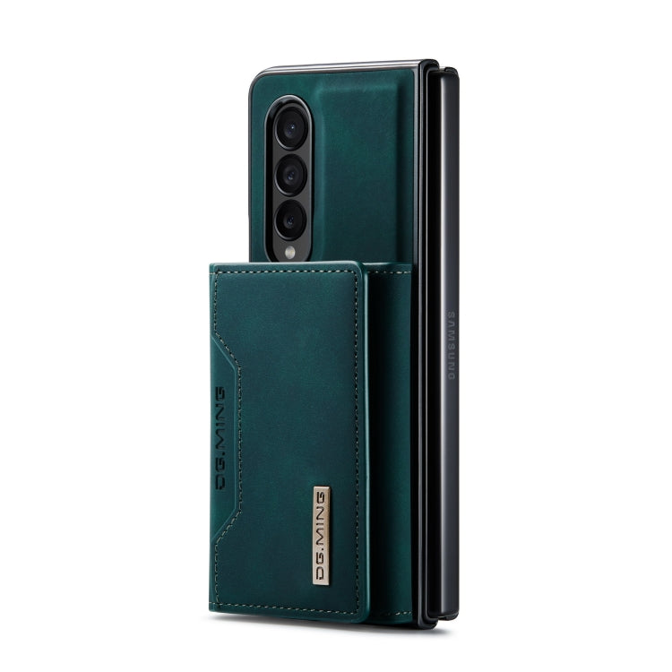 For Samsung Galaxy Z Fold4 DG.MING M2 Series 3-Fold Multi Card Bag Phone Case(Green) - Galaxy Z Fold4 5G Cases by DG.MING | Online Shopping UK | buy2fix