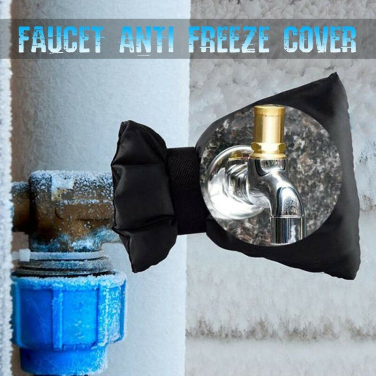 420D Oxford Cloth Outdoor Waterproof Winter Faucet Antifreeze Cover(Black) - Faucets & Accessories by buy2fix | Online Shopping UK | buy2fix