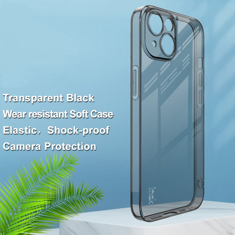 For iPhone 14 Plus imak UX-5 Series Shockproof TPU Protective Phone Case(Transparent Black) - iPhone 14 Plus Cases by imak | Online Shopping UK | buy2fix