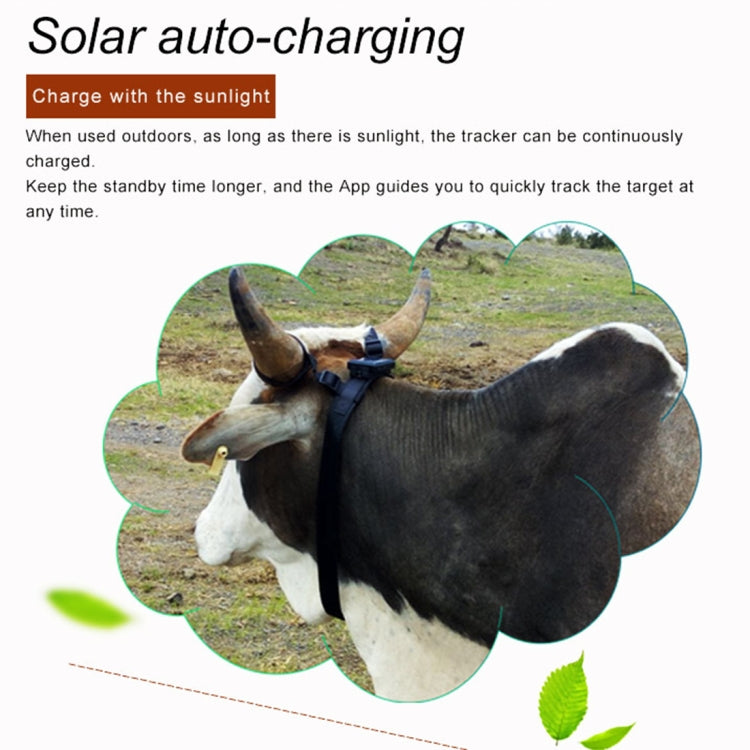 RF-V24 4G Solar GPS Tracking Locator Livestock Tracker with 4G Memory - Pet Tracker by buy2fix | Online Shopping UK | buy2fix