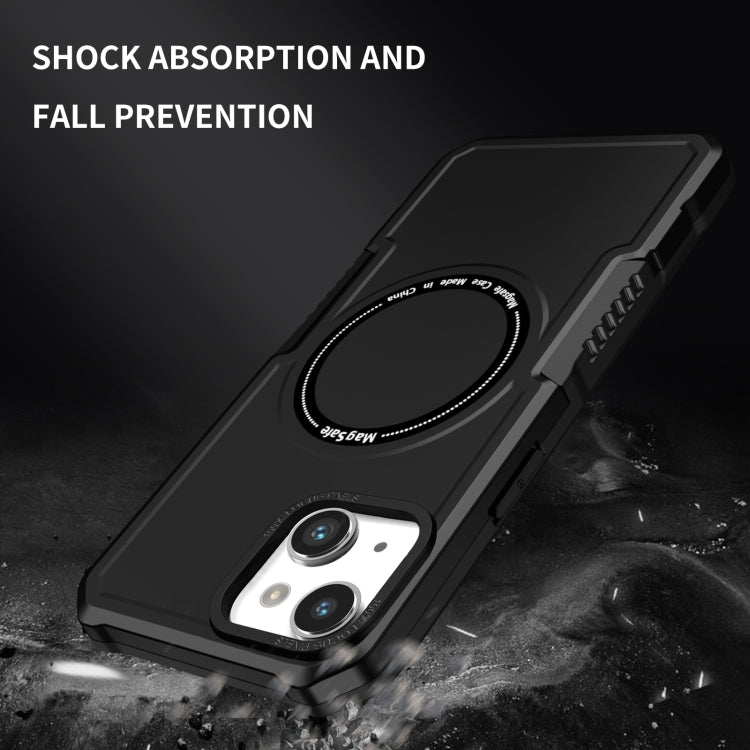 For iPhone 14 MagSafe Shockproof Armor Phone Case(Black) - iPhone 14 Cases by buy2fix | Online Shopping UK | buy2fix