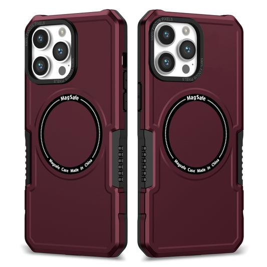 For iPhone 11 Pro MagSafe Shockproof Armor Phone Case(Wine Red) - iPhone 11 Pro Cases by buy2fix | Online Shopping UK | buy2fix