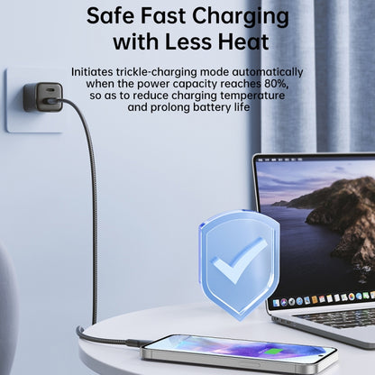 JOYROOM 2.4A USB to Micro USB Surpass Series Fast Charging Data Cable, Length:0.25m(White) - Micro USB Cable by JOYROOM | Online Shopping UK | buy2fix