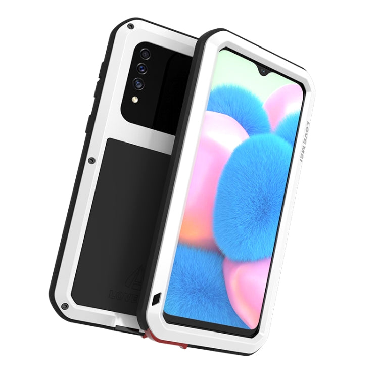 For Galaxy A30s LOVE MEI Metal Shockproof Waterproof Dustproof Protective Case(White) - Galaxy Phone Cases by LOVE MEI | Online Shopping UK | buy2fix