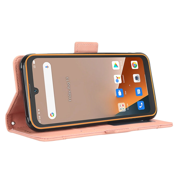 For Blackview BV5200 Skin Feel Calf Texture Card Slots Leather Phone Case(Pink) - More Brand by buy2fix | Online Shopping UK | buy2fix