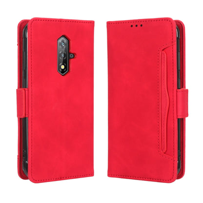 For Blackview BV5200 Skin Feel Calf Texture Card Slots Leather Phone Case(Red) - More Brand by buy2fix | Online Shopping UK | buy2fix