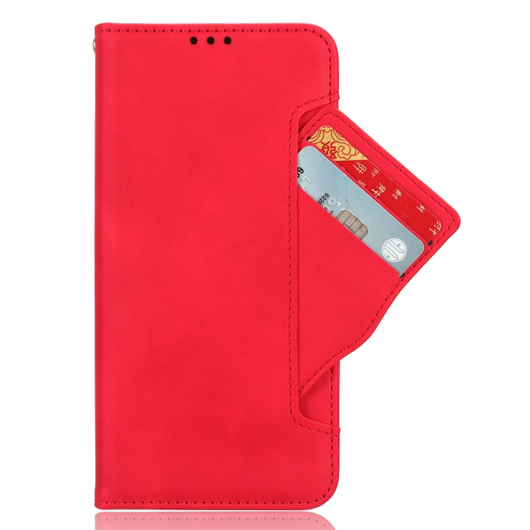 For Blackview BV5200 Skin Feel Calf Texture Card Slots Leather Phone Case(Red) - More Brand by buy2fix | Online Shopping UK | buy2fix