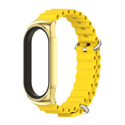 For Xiaomi Mi Band 7 / 7 NFC MIJOBS CS Marine Silicone Breathable Watch Band(Yellow Gold) - Watch Bands by MIJOBS | Online Shopping UK | buy2fix