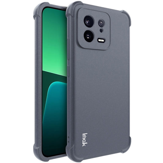 For Xiaomi 13 5G imak Shockproof Airbag TPU Phone Case(Matte Grey) - Xiaomi Cases by imak | Online Shopping UK | buy2fix